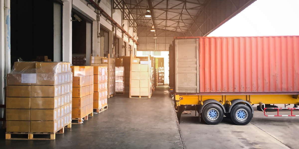 Truck at loading dock